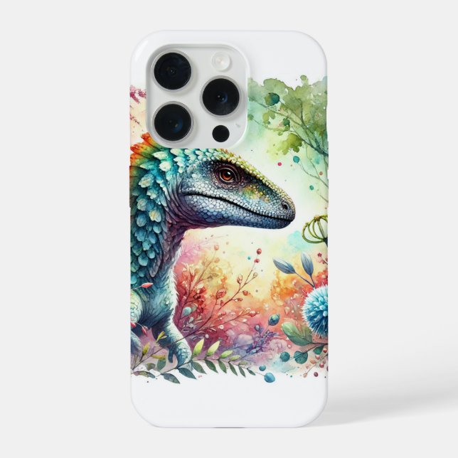 Podokesaurus 080824AREF117 - Watercolor iPhone Case (Back)