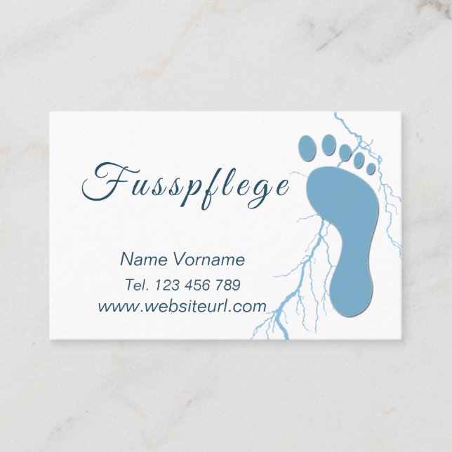Podologist Business Card (Front)