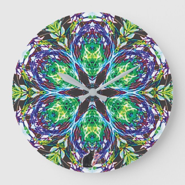 Pods Kaleidoscope Large Clock (Front)