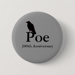 Poe 200th Anniversary Button