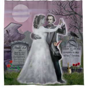 Poe and Annabel Lee Eternally Shower Curtain