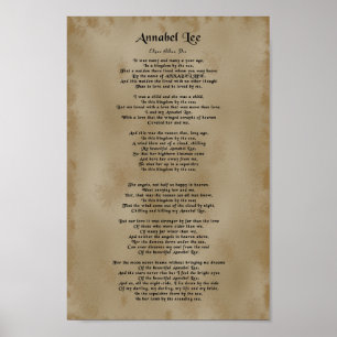 Poe, Annabel Lee Poster