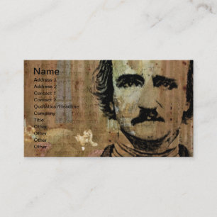 Poe Collage Horizontal Business Card