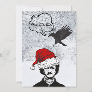 Poe Ho Ho Holiday Card