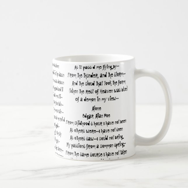 Poe-Poetry Coffee Mug (Right)