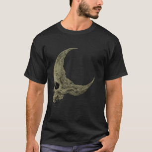Poe Raven Skull Moon Halloween Gothic Women s T Sh T-Shirt