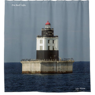 Poe Reef Light shower curtain