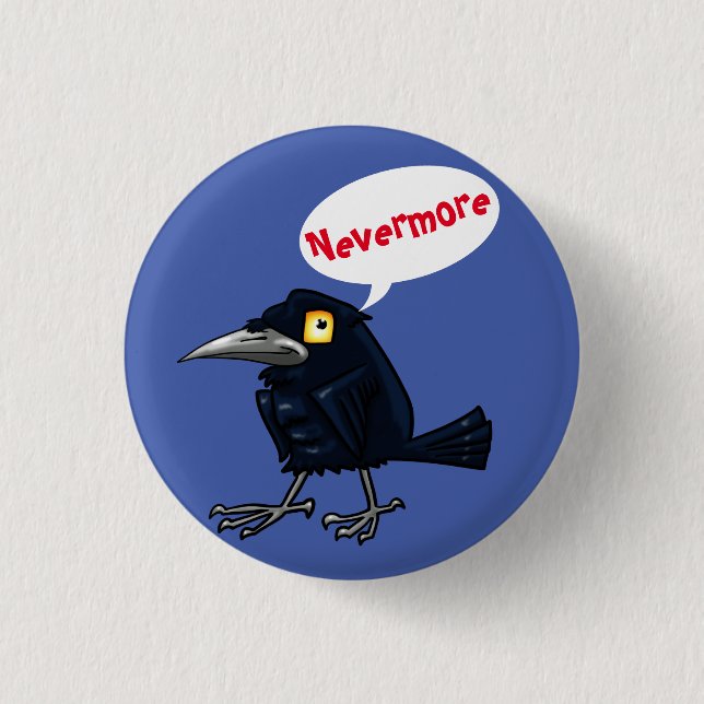 Poe’s Raven 3 Cm Round Badge (Front)