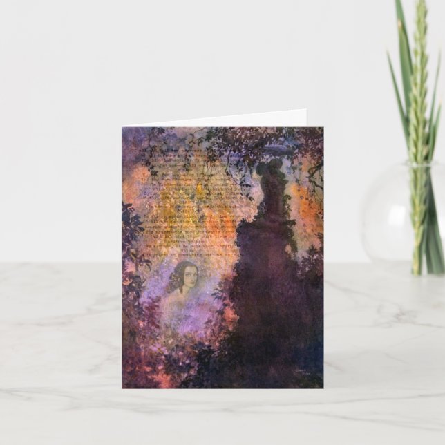 Poe To Mrs. Marie Louise (Shaw) Digital Collage Card (Front)