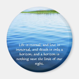 Poem About Death - Inspirational Grieving Quote Magnet