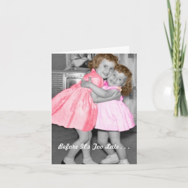 Poem: Before It's Too Late Holiday Card (Front)