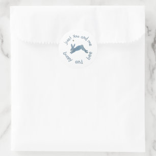 Poem Bunny Bee Bunnies Bees Goodie Bags Classic Round Sticker