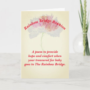 Poem: Comfort For Pet Loss; FLST, Folded Card