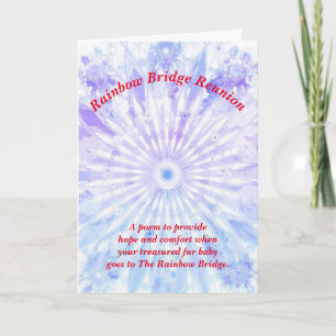 Poem: Comfort For Pet Loss; PB, Folded Card