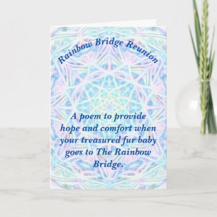 Poem: Comfort For Pet Loss; PBP, Folded Card