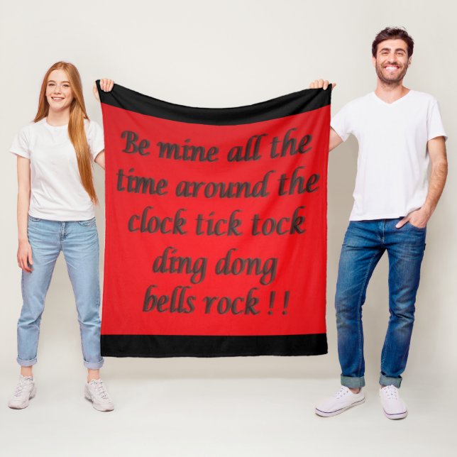Poem for a loved one mixed colours fancy script   fleece blanket (In Situ)