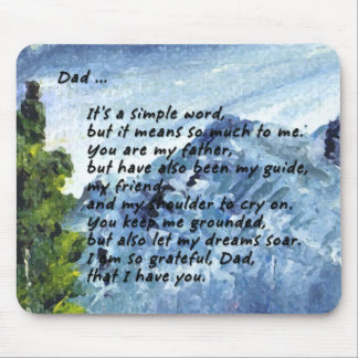 Poem for Dad Mouse Mat