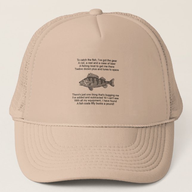 Poem for the Fisherman Trucker Hat (Front)