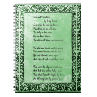 Poem Love and Friendship by Emily Bronte