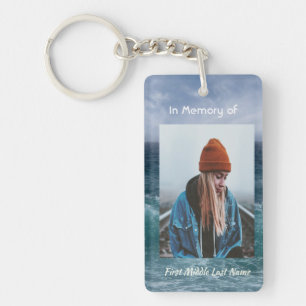Poem Memorial Keepsake Ocean Sea Beach Key Ring