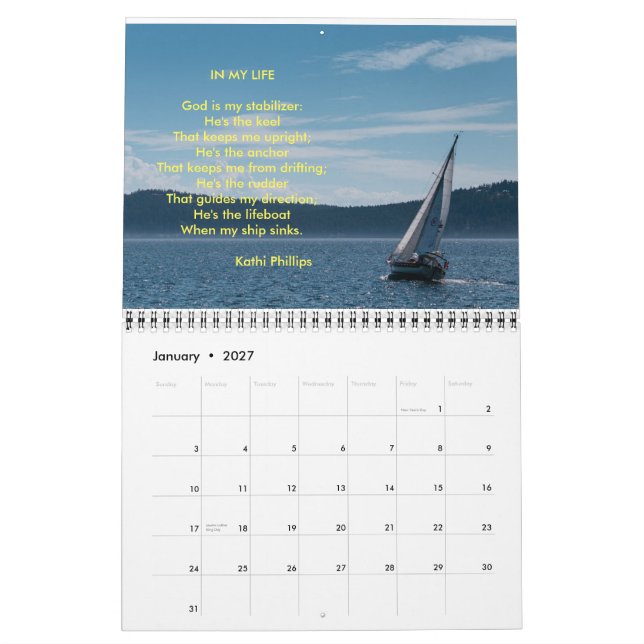 Poem of the Month Calendar (Jan 2027)