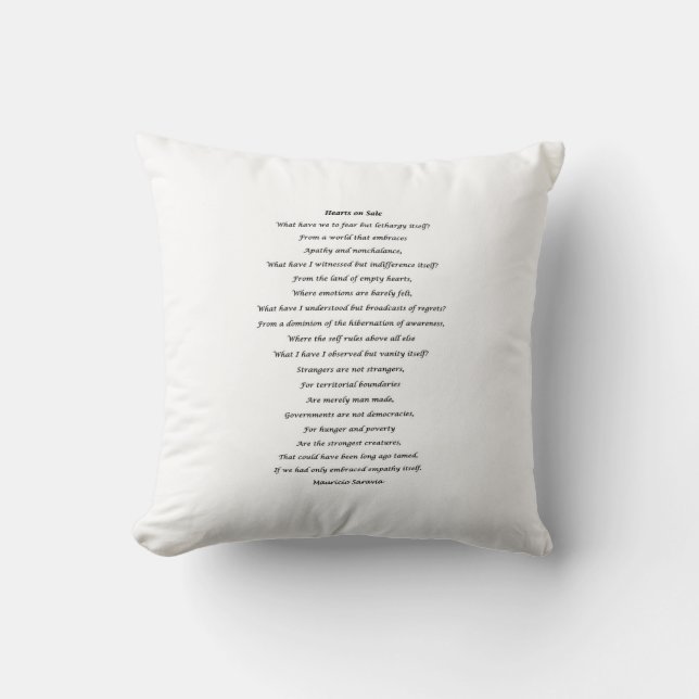 Poem on a pillow (Front)