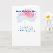 Poem: Pet Loss Sympathy FL Folded