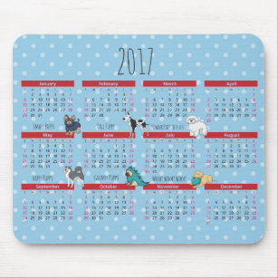Poem Poem 2017 Calendar Mouse Mat