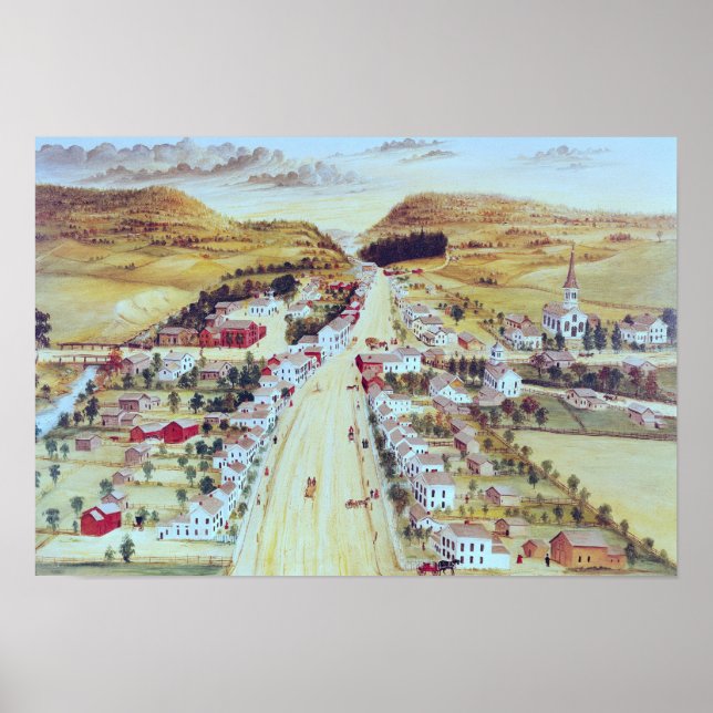 Poestenkill, New York, c.1855 Poster (Front)