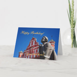 Poet Adomas Mickevicius, Vilnius - Happy Birthday Card