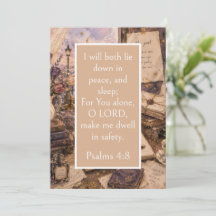 Poet Aesthetic, Psalm 4:8 Bible Verse, Inspiration