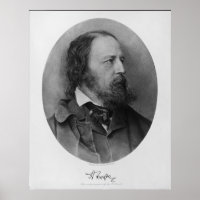 Poet Alfred Lord Tennyson Portrait