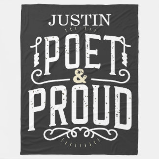Poet and Proud  Fleece Blanket