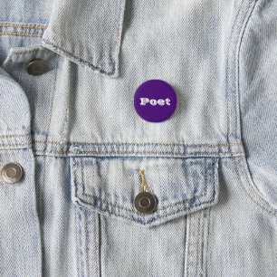 Poet Bade purple 3 Cm Round Badge