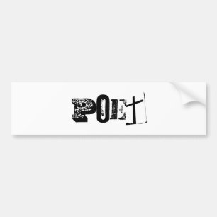 Poet Bumper Stick Sticker