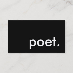 poet business card