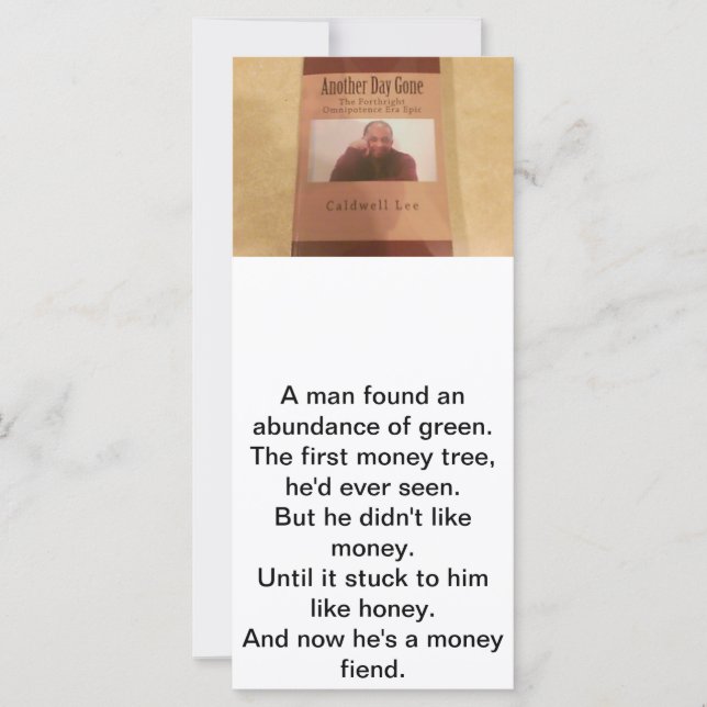 Poet Caldwell Lee Limerick Card (Front)