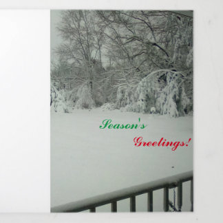 Poet Caldwell Lee Products Tri-Fold Holiday Card