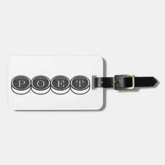 Poet Luggage Tag