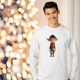 Poet Teen Christmas Elf Men's Tee