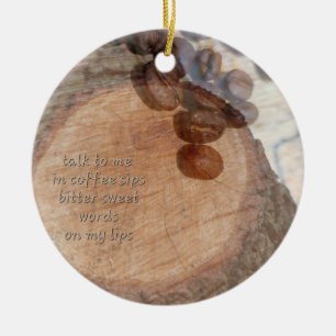 Poetic gift ceramic tree decoration