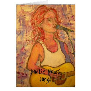 poetic lyrics & song girl art