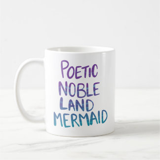 Poetic Noble Land Mermaid Coffee Mug