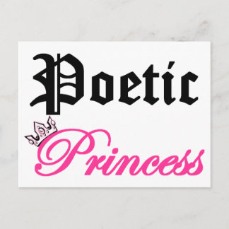 Poetic Princess Postcard