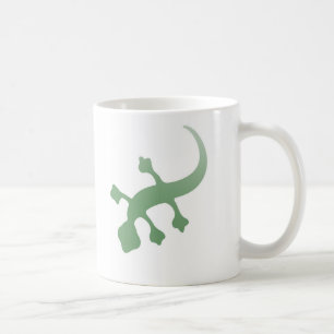Poetica Gecko in Green Coffee Mug