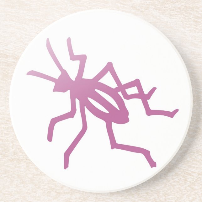 Poetica Pink Cricket Coaster (Front)