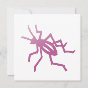 Poetica Pink Cricket Invitation