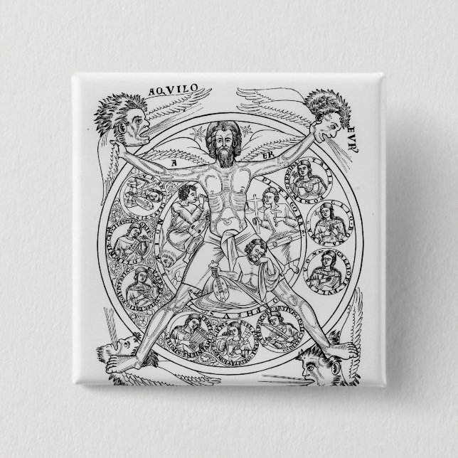 Poetry and Music 15 Cm Square Badge (Front)