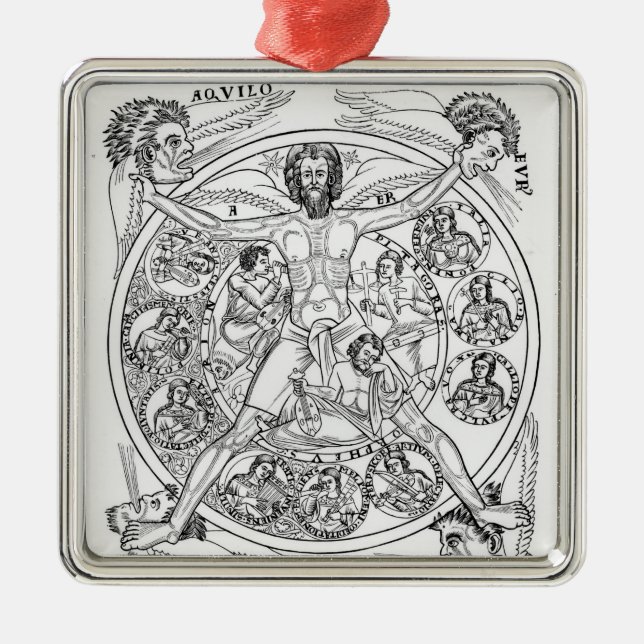 Poetry and Music Metal Tree Decoration (Front)