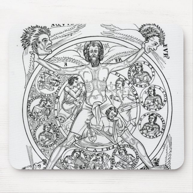 Poetry and Music Mouse Mat (Front)